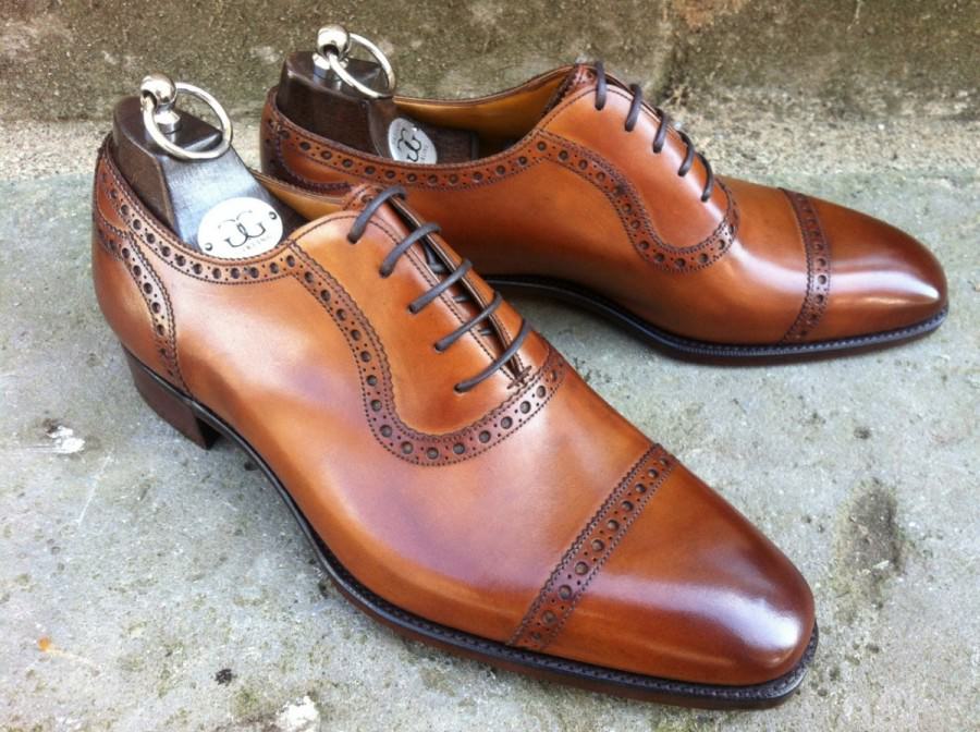 Beautiful-Gaziano-Girling-half-brogue-in-brown-900x672